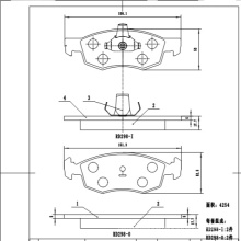 GDB1208  China auto part brake pads wear sensor ceramic automobile brake pads for FORD